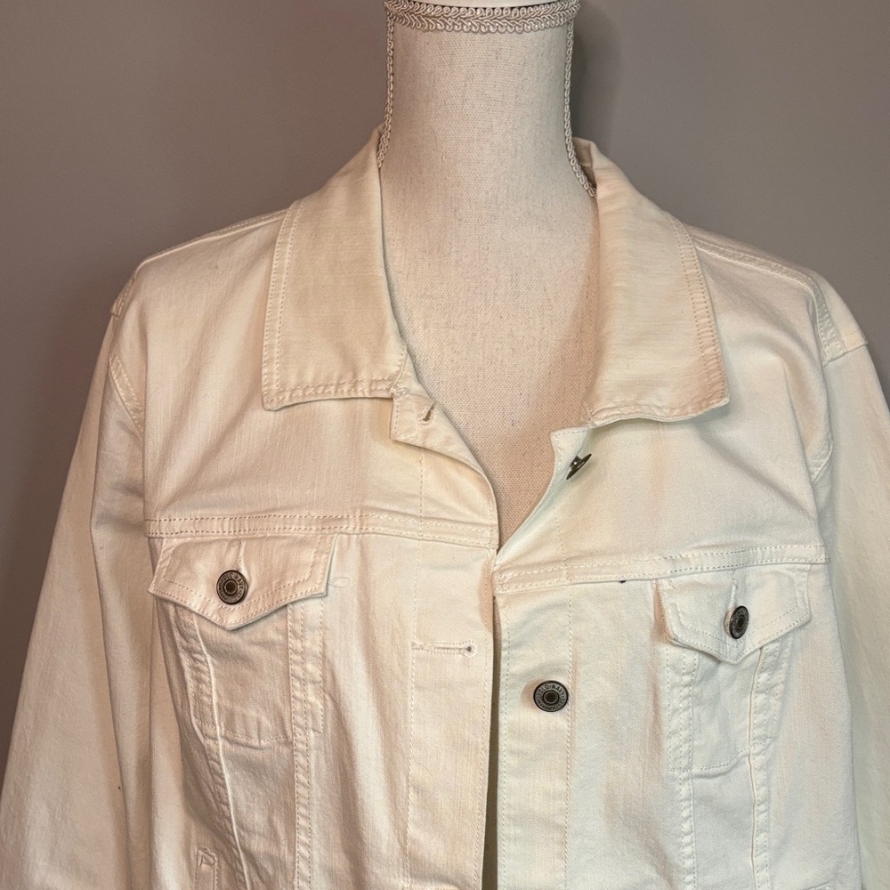 Old Navy White Jean Jacket